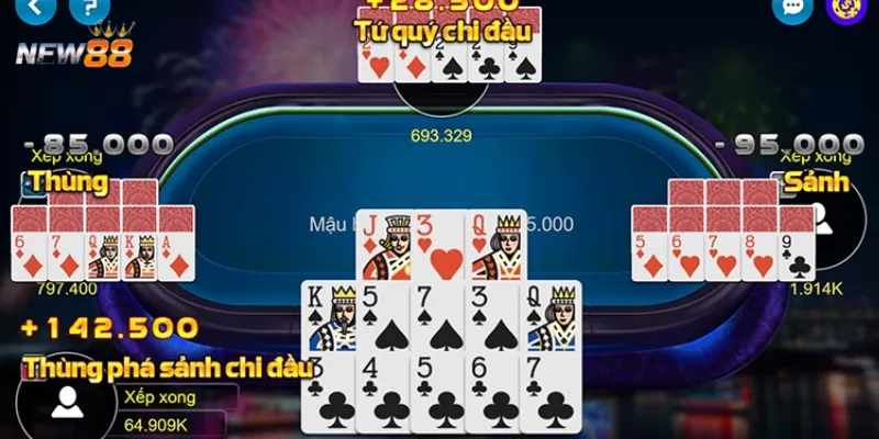 Cách đối phó với các thế bài mậu binh 9 lá thường gặp