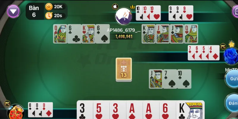 Chiến thuật ăn cây chốt trong Phỏm hiệu quả ra sao?